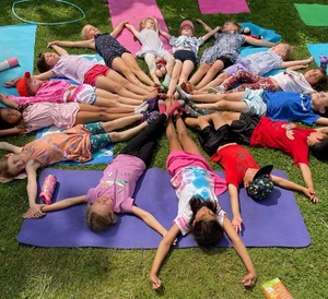 Kids yoga circle at Baxter